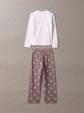 Roz Set Pijama Pentru Fete - Icon Cotton Stretch  Fete