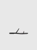 Negru Sandale Matlasate Din Piele  Femei