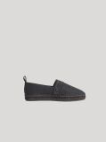 Negru Espadrile Cu Banda Logo  Femei