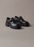Negru CK Bold - Mocasini Mary Jane Din Piele  Femei