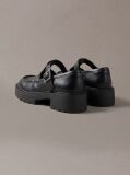 Negru CK Bold - Mocasini Mary Jane Din Piele  Femei