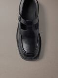 Negru CK Bold - Mocasini Mary Jane Din Piele  Femei