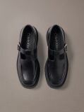 Negru CK Bold - Mocasini Mary Jane Din Piele  Femei