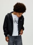 Negru Geaca Harrington Cu Gluga  Baieti