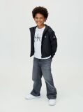 Negru Geaca Harrington Cu Gluga  Baieti
