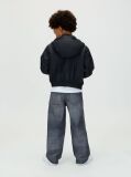 Negru Geaca Harrington Cu Gluga  Baieti
