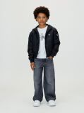 Negru Geaca Harrington Cu Gluga  Baieti