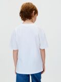 Alb Tricou Cu Logo  Baieti