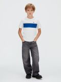 White Colourblock T-Shirt  Boys