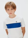 White Colourblock T-Shirt  Boys