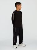 Negru Tricou Relaxat Cu Detaliu Contrastant  Baieti