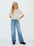 Bej Tricou Boxy Cu Logo  Fete