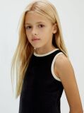 Negru Rochie A-Line Din Catifea  Fete