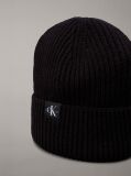 Negru Caciula Pentru Copii Cu Textura Rib  Copii Unisex