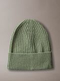Verde Caciula Pentru Copii Cu Textura Rib  Copii Unisex