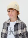 Bej Caciula Pentru Copii Cu Textura Rib  Copii Unisex