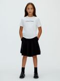 Alb Tricou Cu Logo Pentru Copii  Copii Unisex