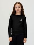 Black Kids' Long Sleeve T-shirt  Kids Unisex