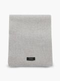 Grey Recycled Wool Blend Scarf  Men