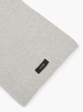 Grey Recycled Wool Blend Scarf  Men
