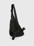 Black Ripstop Crossbody Sling Bag  Men