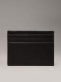 Black Leather Cardholder  Men