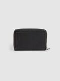 Black Logo Zip Around Wallet  Women