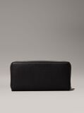 Black RFID Zip Around Wallet  Women