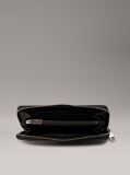 Black RFID Zip Around Wallet  Women