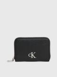 Black RFID Zip Around Wallet  Women