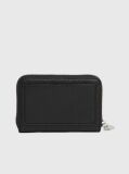 Black RFID Zip Around Wallet  Women