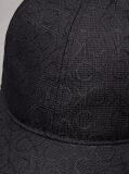 Black Logo Jacquard Cap  Women