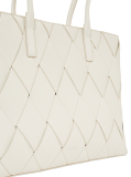 White Woven Tote Bag  Women