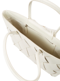 White Woven Tote Bag  Women