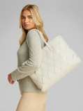White Woven Tote Bag  Women