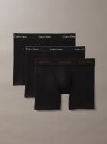 Black 3 Pack Boxer Briefs - Icon Cotton Stretch  Men