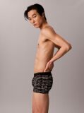 Negru Boxeri Cu Talie Joasa - Graphic Monogram Microfibre Stretch  Barbati