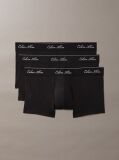 Negru Set De 3 Perechi De Boxeri Cu Talie Joasa - Icon Cotton Stretch  Barbati