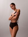 Black High Waisted Bikini Bottoms - CK Tailored  Women