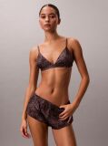 Brown Unlined Triangle Bra - Signature Satin  Women