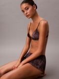 Brown Unlined Triangle Bra - Signature Satin  Women