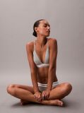 Gri Sutien Bralette Triunghi Usor Captusit - Icon Cotton Modal  Femei