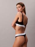 Negru Chiloti Tanga – Icon Cotton Modal  Femei