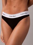 Negru Chiloti Tanga – Icon Cotton Modal  Femei