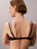 Negru Sutien Triunghi Fara Captuseala - CK Black Floral Lace  Femei