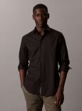 Negru Camasa Esentiala Poplin Cu Croiala Regulara  Barbati