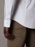 Albastru Camasa Slim Fit Din Bumbac Elastic Cu Dungi  Barbati