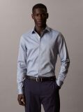 Albastru Camasa Barbateasca Slim Fit Din Material Elastic Cu Tehnologie Non-Iron  Barbati