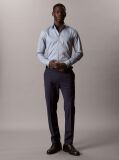 Albastru Camasa Barbateasca Slim Fit Din Material Elastic Cu Tehnologie Non-Iron  Barbati