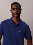 Albastru Tricou Polo Din Bumbac Piqué  Barbati